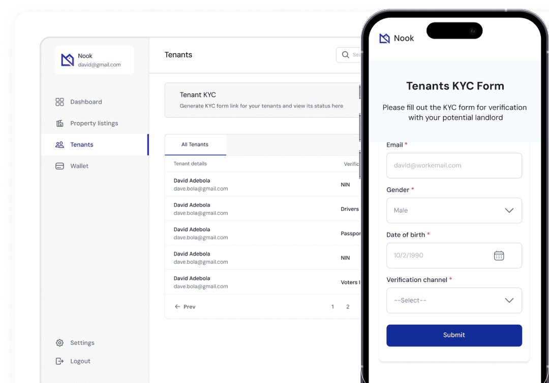 Nook · Tenant Verification