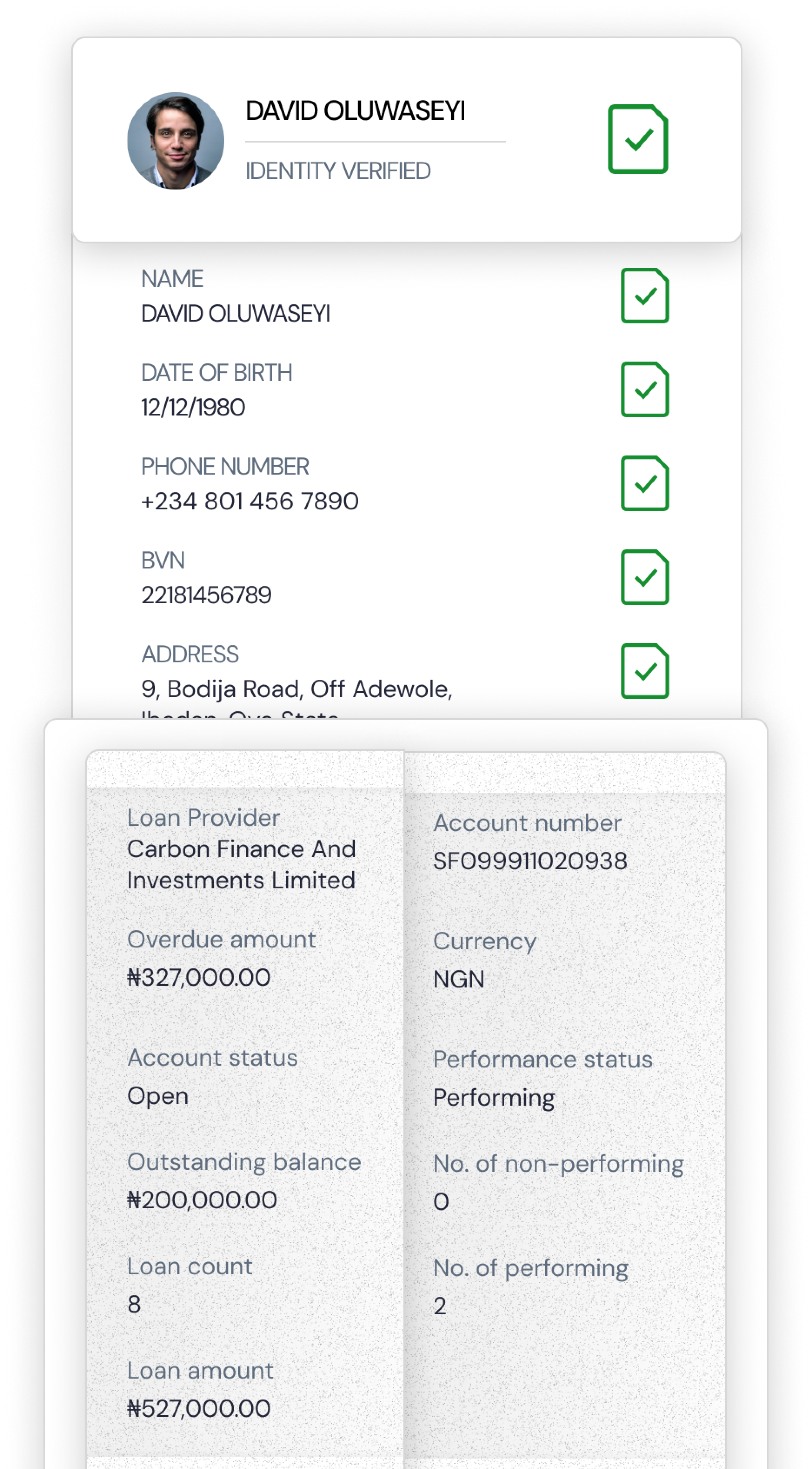 Protect your business with actionable credit history insights.